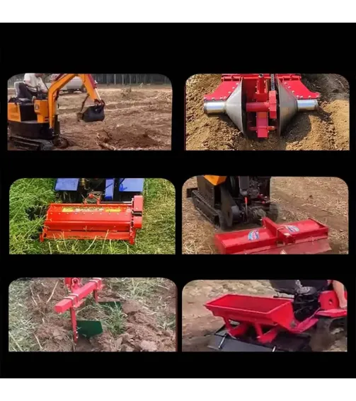 35-horsepower excavating-rotary tilling integrated machine